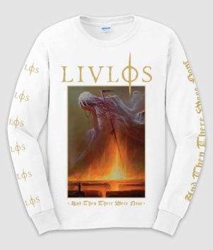 livloes and then there were none longsleeve white front 1