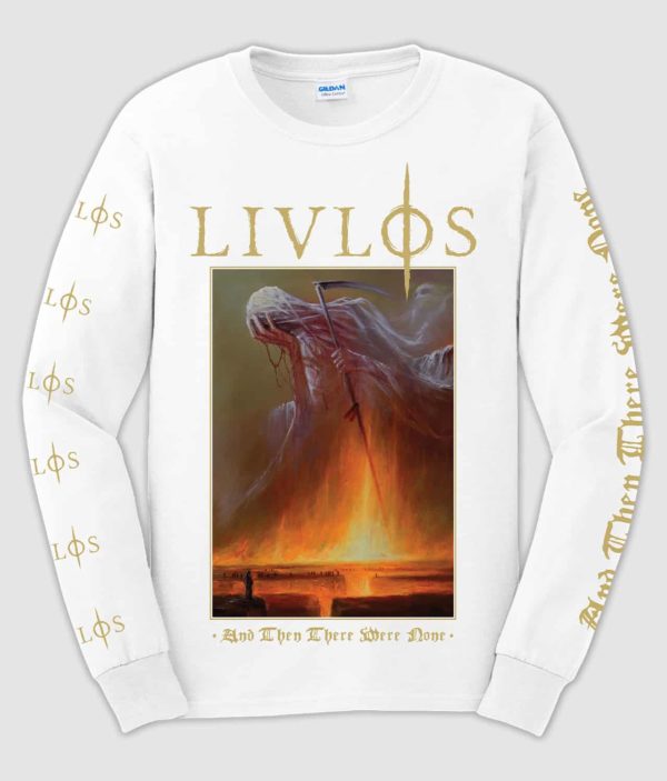livloes and then there were none longsleeve white front