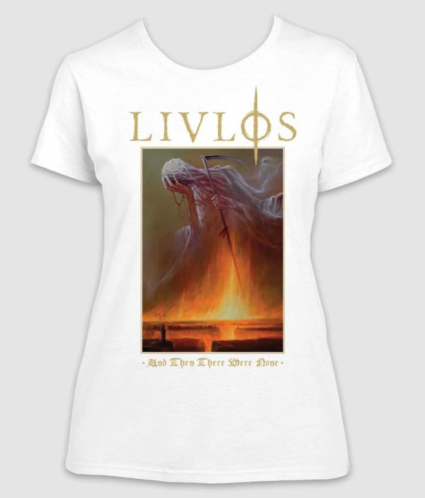 livloes and then there were none tshirt ladies white front