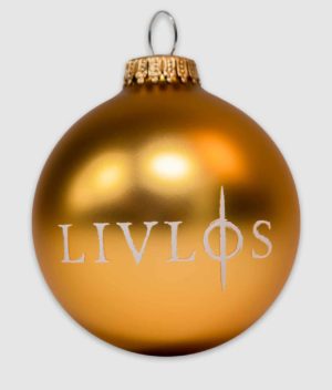 livloes logo julekugle gold