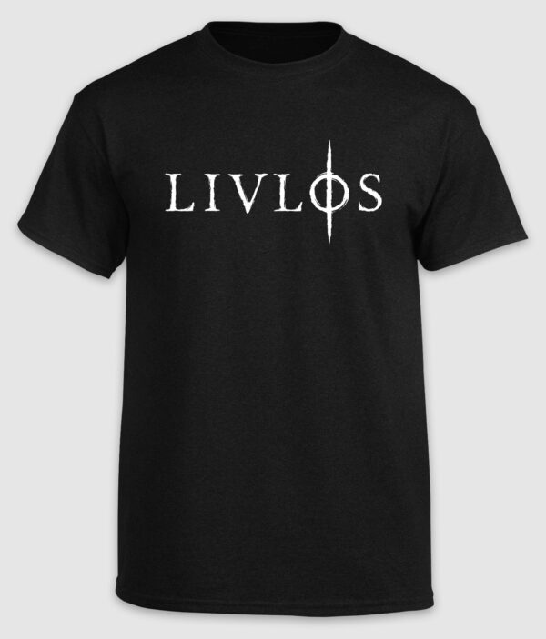 livloes logo tshirt black front 1