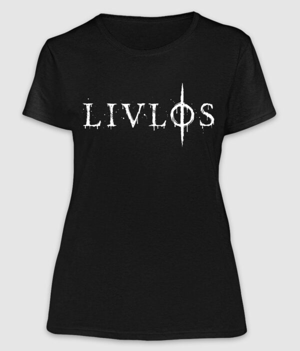 livloes logo tshirt ladies black front