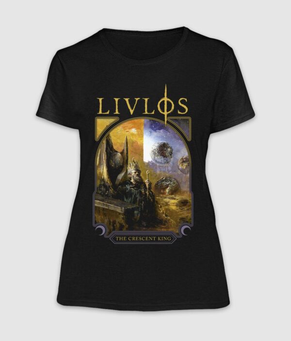 livloes crescent king womens tshirt front