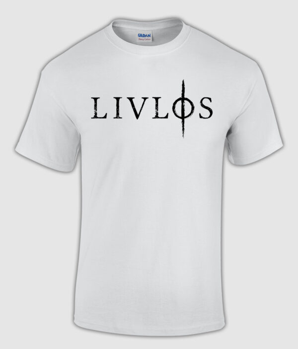 livloes white logo tshirt front