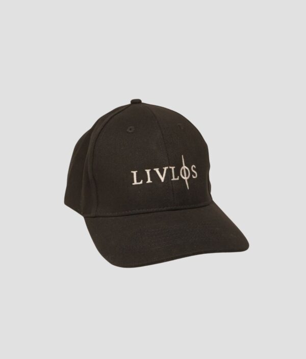 livloes logo baseball cap black front