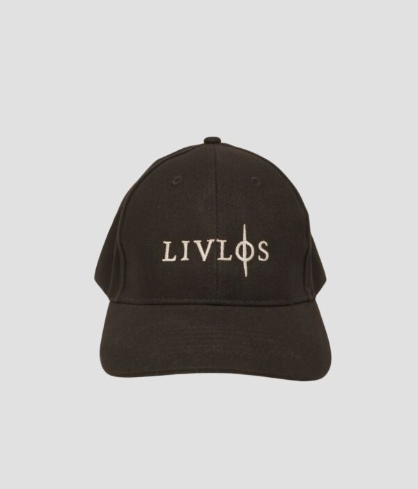 livloes logo baseball cap black front1