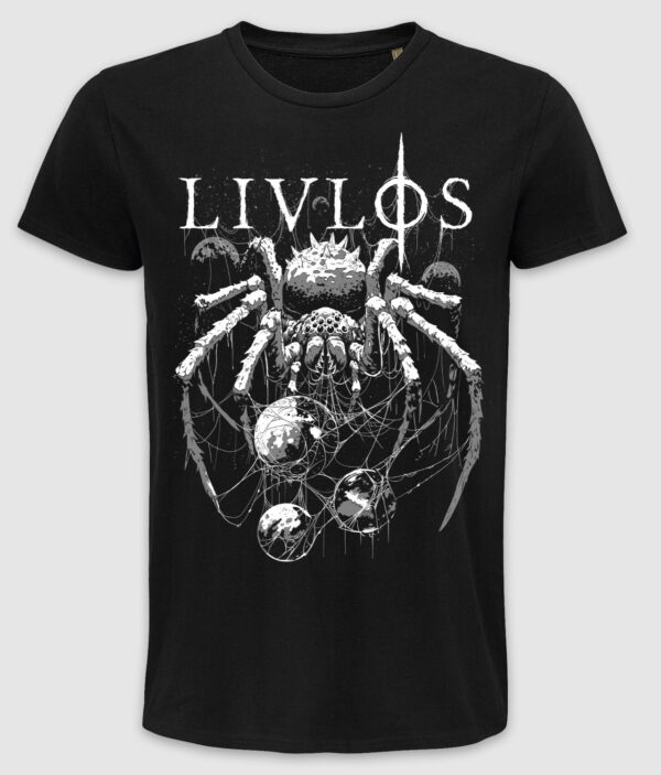 livloes orbit weaver tee black front